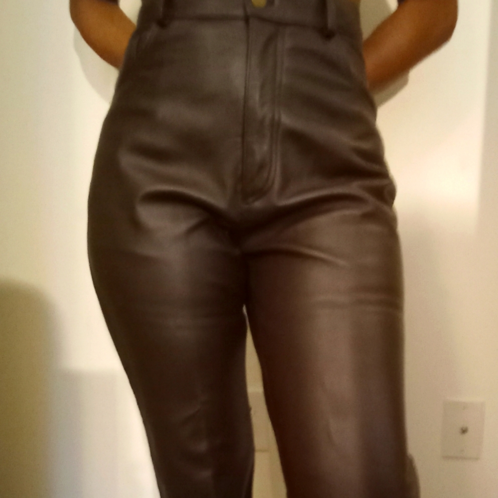 Genuine leather pants!